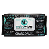 Metro Paws Charcoal-Peppermint Pet Wipes 100/ct