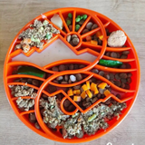 Soda Pup Sun & Moon Orange Slow Feeder Bowl