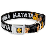 Buckle Down Simba Close up Hakuna Matata Collar