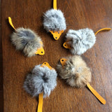 Whiskers 'n Paws Natural Rabbit Fur Leather Harry