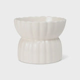 Fringe Pet Shop Ivory Sculptured Raised Pet Bowl
