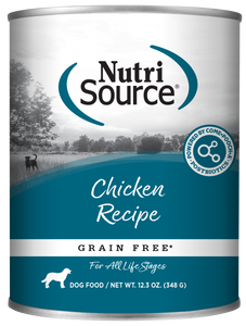 NutriSource Grain Free Chicken Dog Can 12.3oz