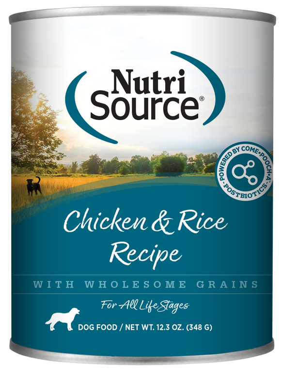 NutriSource K9 Chicken Rice 12.3oz