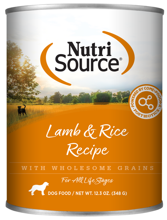 NutriSource K9 Lamb Rice 12.3oz