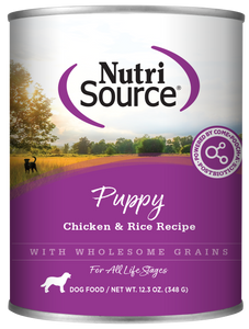 NutriSource Puppy Chicken Rice 12.3oz