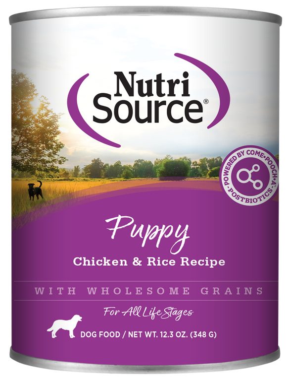 NutriSource Puppy Chicken Rice 12.3oz