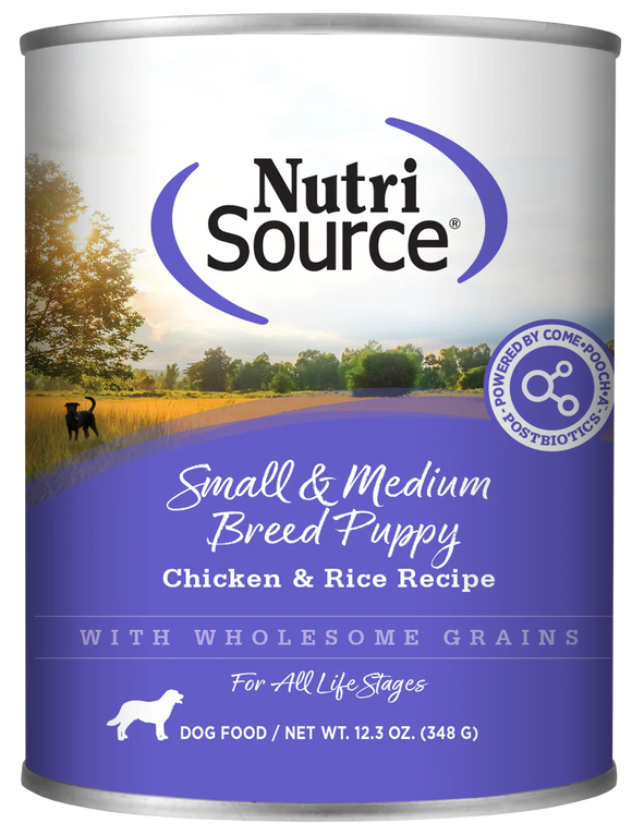 NutriSource Puppy Small/Med Breed Chicken 12.3oz