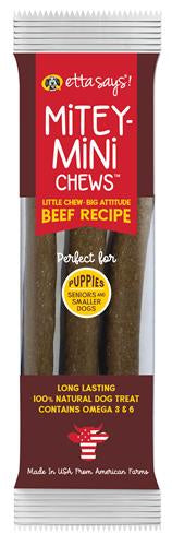 Etta Says Mitey Mini Chews Beef 3pk