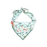 Bandana with forest animal pattern on a white background