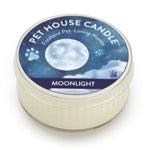 Pet House Candle Moonlight scented candle on a white background
