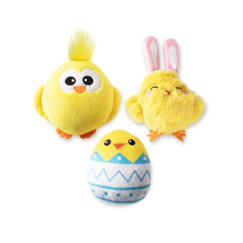 Fringe Chicks 3 Pack Small Dog Toy Set