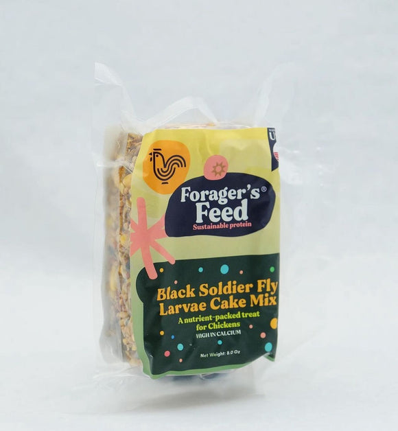 Forager's Feed Black Soldier Fly Larvae Cake Mix 8oz*