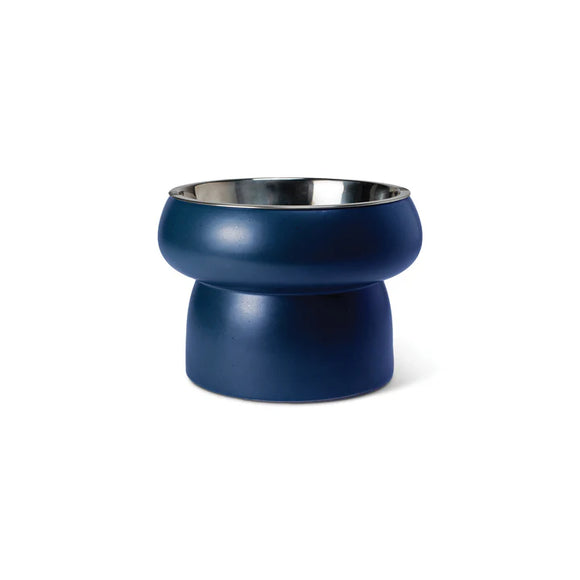 Fringe Pet Shop Matte Speckled Eat Sleep Nap Navy Bowl