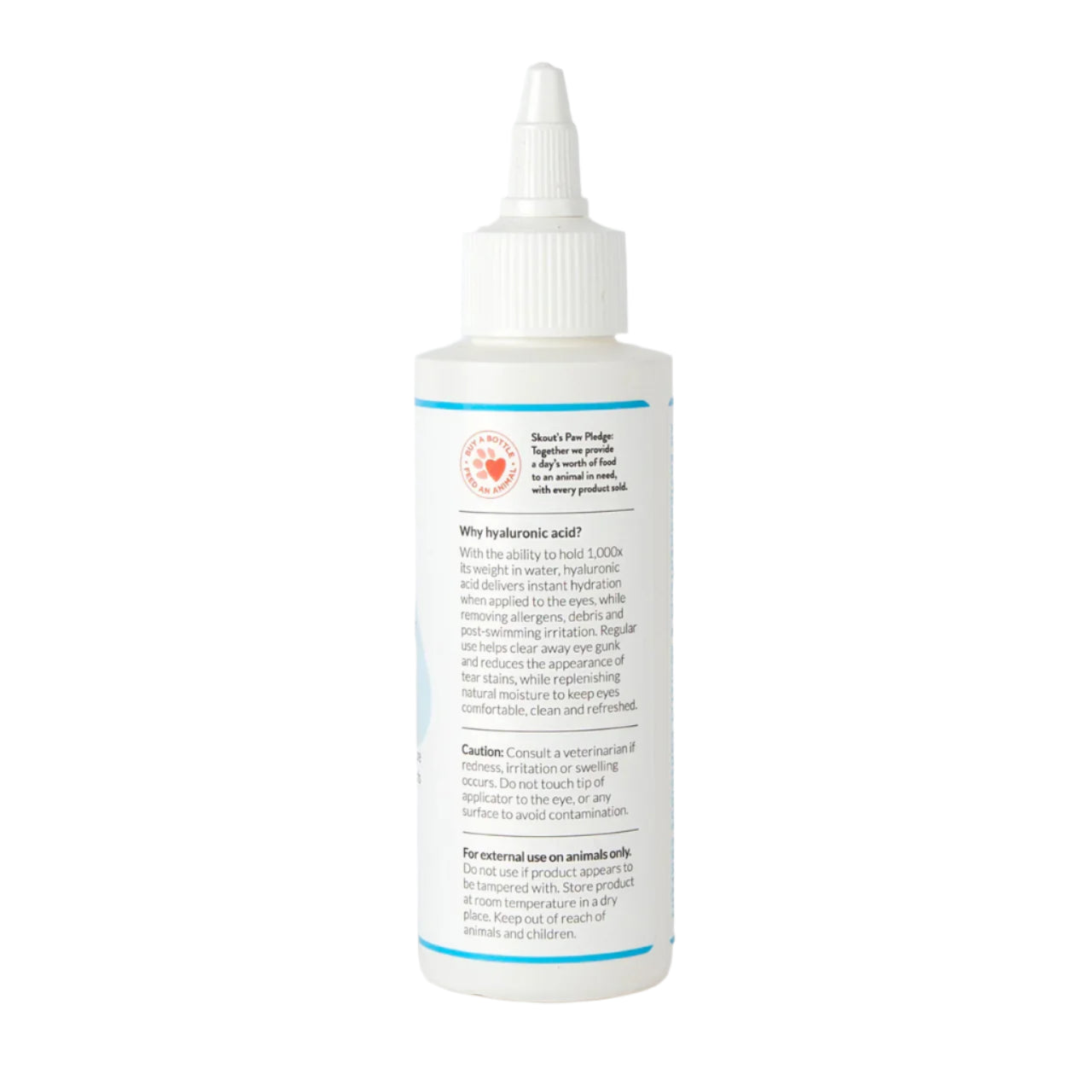 Bottle of Skout's Paw Muzzle with label on a white background