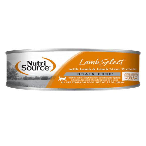 NutriSource Cat GF Lamb and Lamb Liver 5.5oz