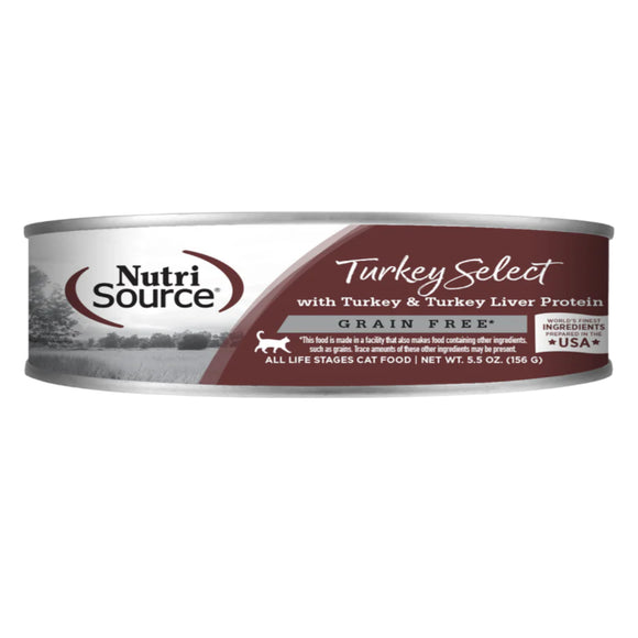 NutriSource Cat GF Turkey and Turkey Liver 5.5oz