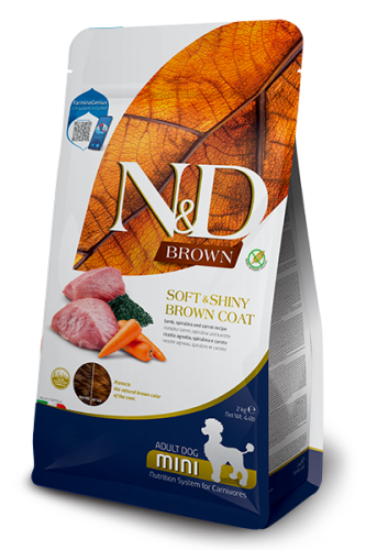 Farmina K9 N&D Brown Coat Lamb Potato Adult Mini 4.4lbs*