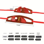Measurement chart for dog ear halter with dimensions and specifications.