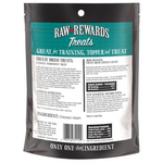 Raw Rewards Treats packaging with text on a white background