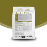 FiveVita pet food package with label on a green background