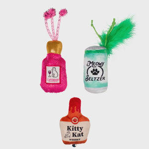 Fringe Kitten My Drink On 3pc Cat Toy