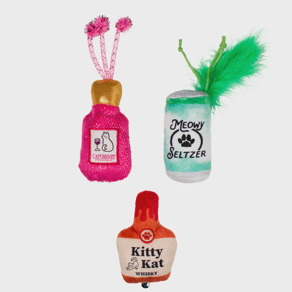 Fringe Kitten My Drink On 3pc Cat Toy