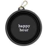 Large Collapsible Bowl Happy Hour