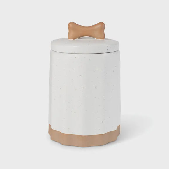 Fringe Pet Shop Speckled Block Bone Treat Jar