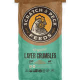 Scratch & Peck Organic Chicken Duck Layer Crumbles 35lb*