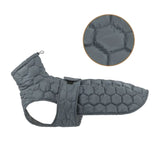 Grey Quilted Pet Coat