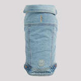 GF Pet Denim Dog Jacket All Season 90's Light Wash Color