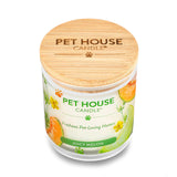Pet House Candle with a wooden lid on a white background