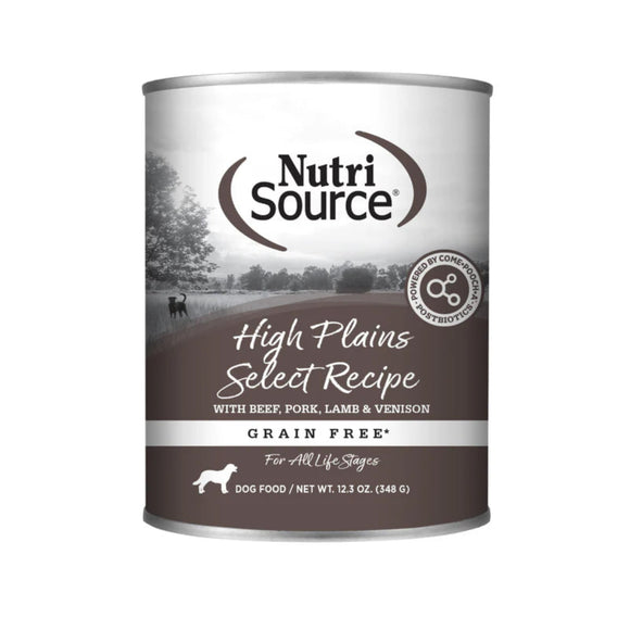 NutriSource K9 GF High Plains Select 13oz