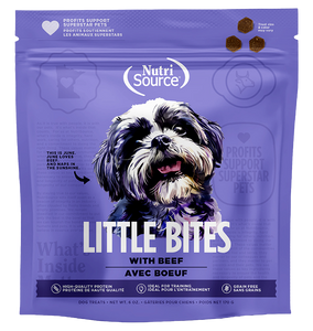 NutriSource Dog GF Little Bites Beef 6oz