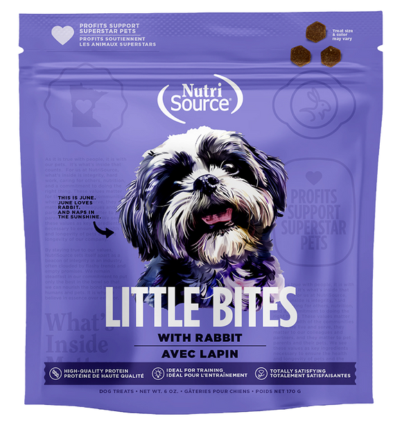 NutriSource Dog Little Bites Rabbit 6oz