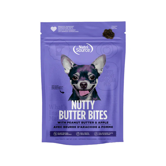 NutriSource Dog Butter Bites Apple 6oz*