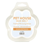 Pet House Wax Melt packaging with 'Ocean Driftwood' scent on a white background