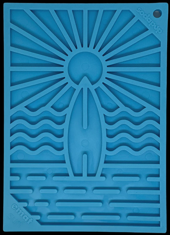 Soda Pup Surfs Up Blue Lick Mat Small