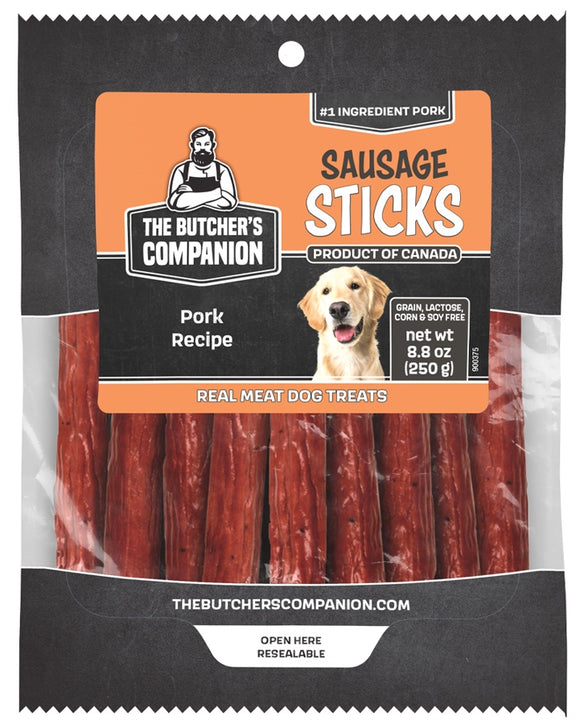 Butcher's Companion Dog Sausage Sticks Pork 6.2oz