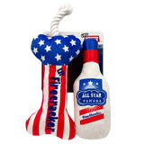 Huxley & Kent Tiny Tuff Red White & Booze 2pk Toy