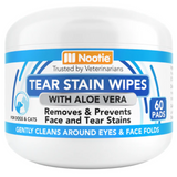 Nootie Dog Tear Stain Wipe Aloe 60ct