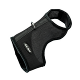 Bark Appeal Solid Wrap N Go Mesh Harness Black