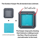 LickiMat Outdoor Keeper Gray