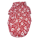 Doggie Design Hawaiian Camp Shirt Aloha Red