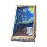 Starry Night Cardboard Cat Scratcher