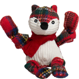 HuggleHounds Tartan Tidings Fox Knottie