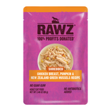 Rawz Cat Shredded Chicken Pumpkin Green Mussels 2.46oz Pouch