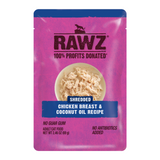 Rawz Cat Shredded Chicken Coconut Green Mussels 2.46oz Pouch
