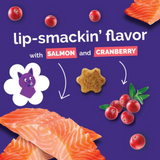 Fruitables Salmon Cranberry Crunchy Cat Treat 2.5oz