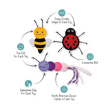 Fringe Living The Bug Life Cat Toys 3pk